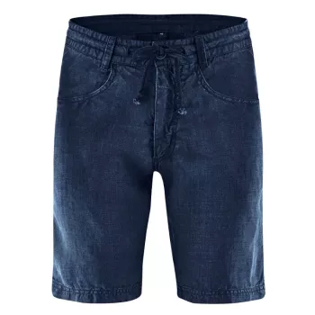 Short unisexe homme et femme chanvre véritable bleu marine