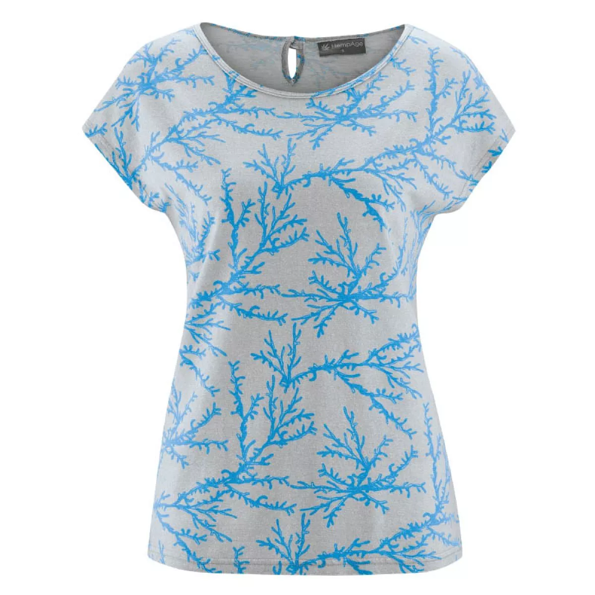 Tee-shirt femme manches courtes imprimé corail