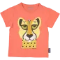 T-shirt enfant guépard rose coton bio et écoresponsable