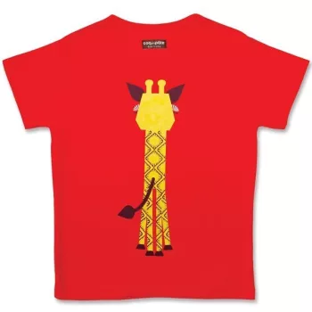 T-shirt girafe imprimé recto-verso de la marque coq en pâte