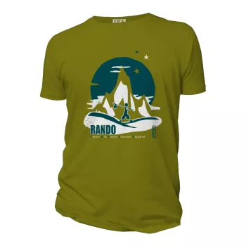 Tee-shirt Rando homme vert mousse