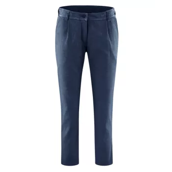 Pantalon 7/8 en coton bio et chanvre marine