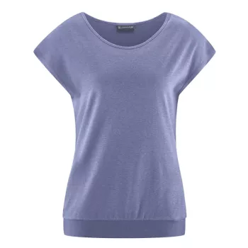 Tee shirt yoga coton bio et chanvre lavende