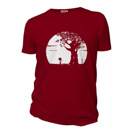 Tee-shirt homme burgundy coton bio Pousse