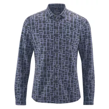 Chemise manches longues imprimé lavende