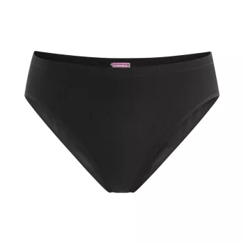 Slip tanga coton bio noir