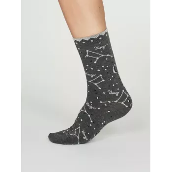 Chaussettes femme avec motif signe zodiacal vierge