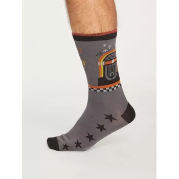 Paires de chaussettes bio pour homme imprimé jukebox