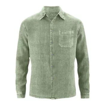 Chemise couleur cactus pur chanvre homme 