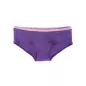 Shorty 95% coton biologique violet uni