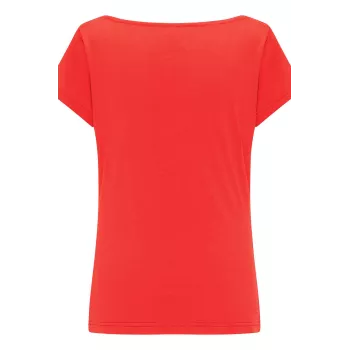 Chemise Jersey unicolore rouge dos