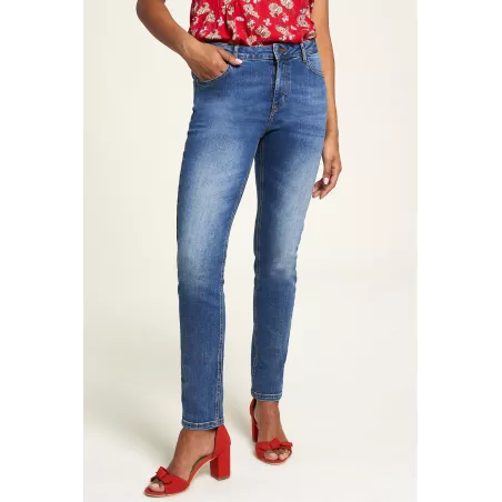 Jean Denim Stretch en coton bio, bleu, GOTS