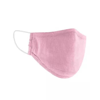 Masque de protection chanvre et coton bio rose