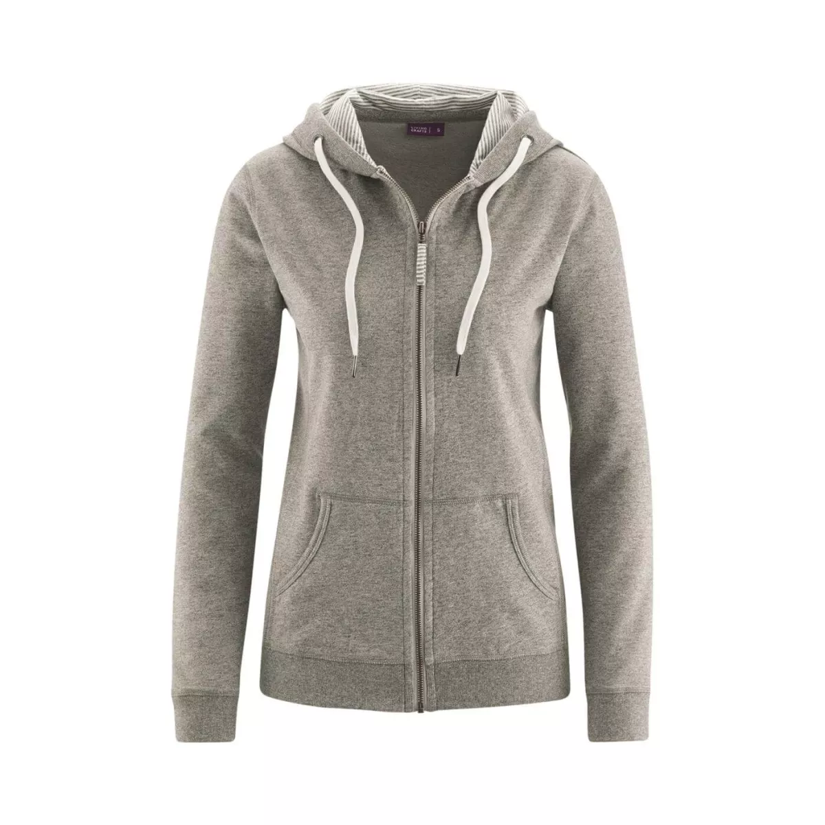 Veste femme, zippée à capuche 100% coton bio