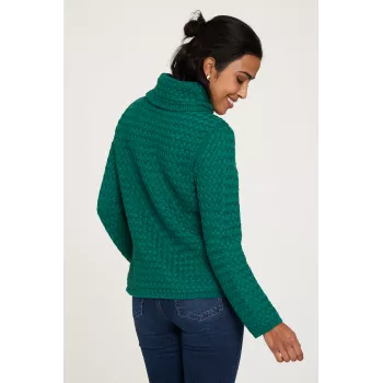 Pull vert avec une coupe ample 