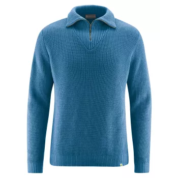 Pull hiver pour homme couleur bleu mer