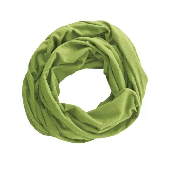 Echarpe coton bio et chanvre Kaa couleur vert herbe