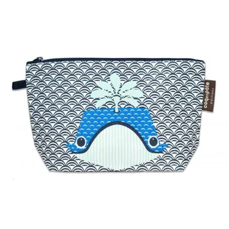 Trousse bleue baleine