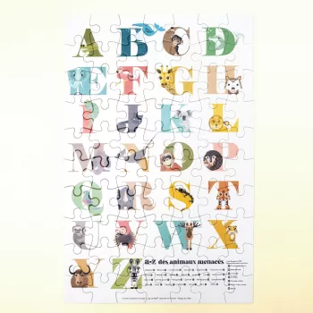 Puzzle Alphabet thème Abecedaire et animaux
