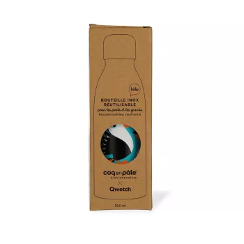 Gourde bleu toucan emballage carton
