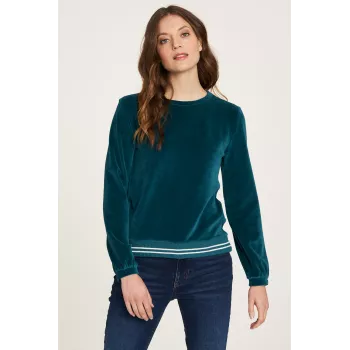 Pull, sweat femme vert de la marque Tranquillo