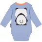 Body panda manches longues et bavoir coton bio