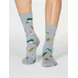 Boîte cadeau chaussettes bambou imprimé jardinage