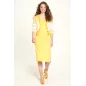 Cardigan bio rayures jaune