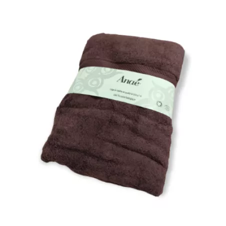 Serviette de bain bio prune