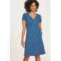 Robe jersey tangram bleue