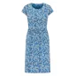 Robe jersey floraison bleue/grise