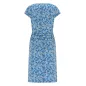 Robe jersey floraison bleue/grise