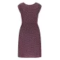 Robe EcoVero bordeaux marguerites