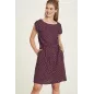 Robe EcoVero bordeaux marguerites