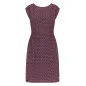 Robe EcoVero bordeaux marguerites