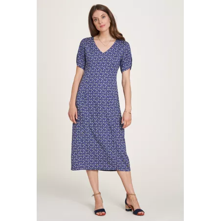 Robe EcoVero bleue