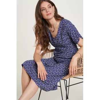 Robe EcoVero bleue