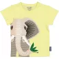 T-shirt enfant vert clair éléphant coton bio