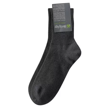 Chaussettes noires Yeti de la marque Hempage