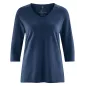 Haut raglan col v en chanvre coton bio