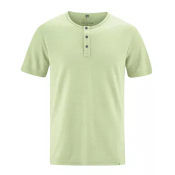 Tee shirt vert col rond chanvre