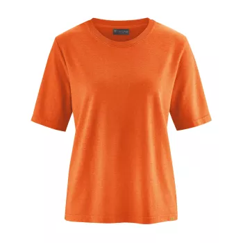 Tee shirt bio orange basique chanvre