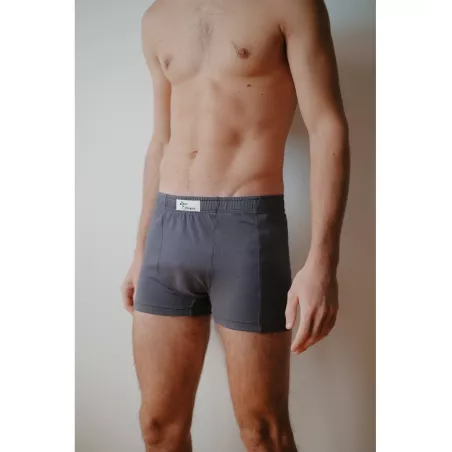 Boxer bio gris foncé