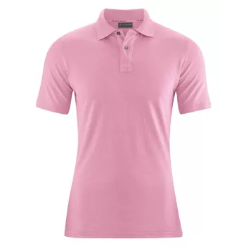 Polo vintage coton bio et chanvre rose