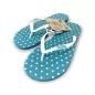 Tongs femme en caoutchouc naturel blue pois coconut 