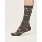 Chaussettes gris foncé imprimé  Planètes Galaxie