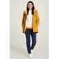 Veste courte femme moutarde  coton biologique et polyester recyclé