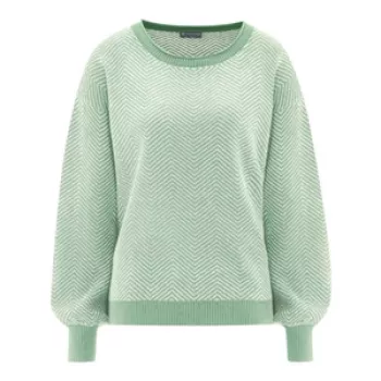 Pullover Femme Motif Vintage Menthe