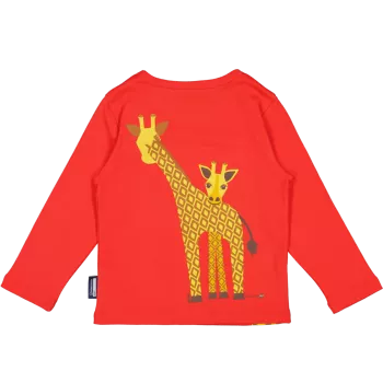 T-Shirt Manches Longues Girafe derrière 