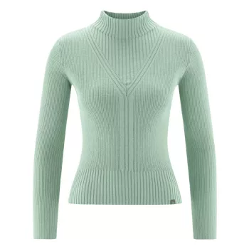 Pull Col Roulé Femme Chanvre Menthe